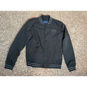 Indian Motorcycle Black Casual Bomber Jacket Men's Riding Size Small‎